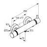Термостат KLUDI BOZZ 352030538 для душа настенный с подключением шланга