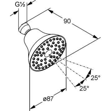 Верхний душ KLUDI FRESHLINE 6219105-00