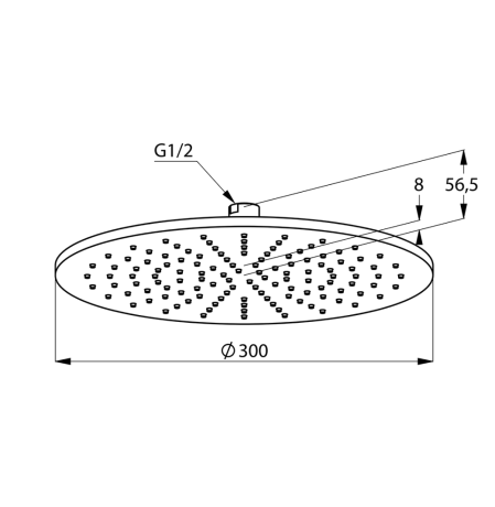 Верхний душ KLUDI A-QA 64330N2-00