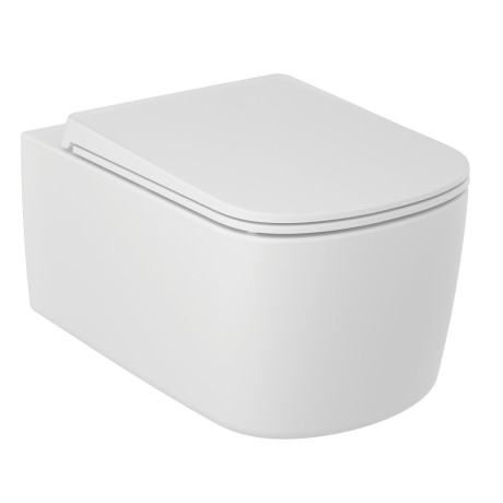 Унитаз KLUDI RESA S 27WCSET53 подвесной безободковый с сиденьем крышкой с плавным опусканием