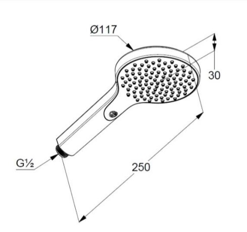 Душевая лейка KLUDI DIVE 6981039-00