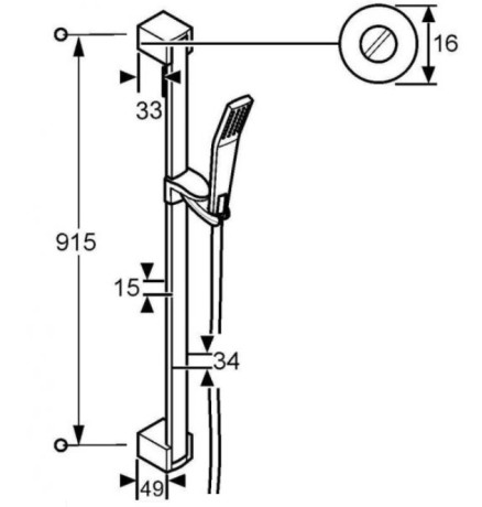 Душевой гарнитур KLUDI JOOP 5513005-00