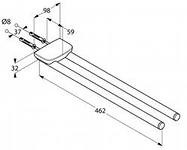 Держатель полотенца KLUDI AMBIENTA 5397705 двойной
