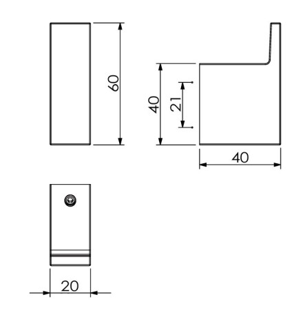 Крючок KLUDI VELA C 3198439 подвесной