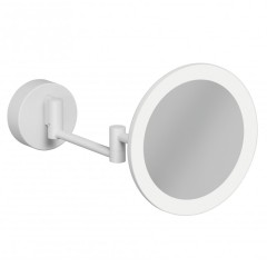 Зеркало косметическое KLUDI VELA R 5899553W подвесное с подсветкой 3х кратное увеличение