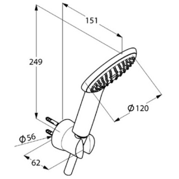 Душевой гарнитур KLUDI FRESHLINE 6785091-00