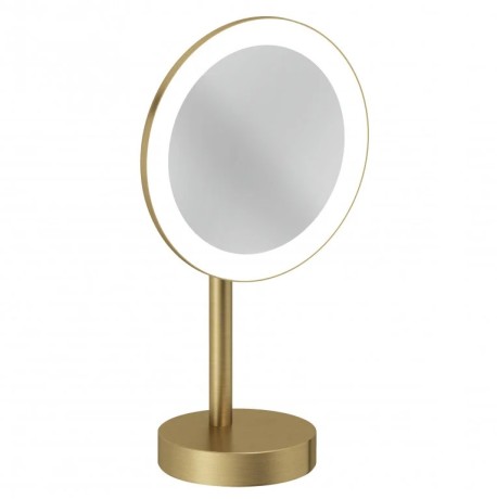 Зеркало косметическое KLUDI VELA R 58995N0F настольное с подсветкой 3х кратное увеличение