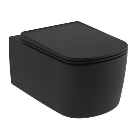 Унитаз KLUDI RESA S 27WCSET39 подвесной безободковый с сиденьем крышкой с плавным опусканием