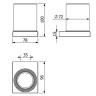 Стакан KLUDI VELA C 3197553 подвесной