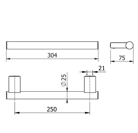 Поручень KLUDI VELA C 3198153 для ванны