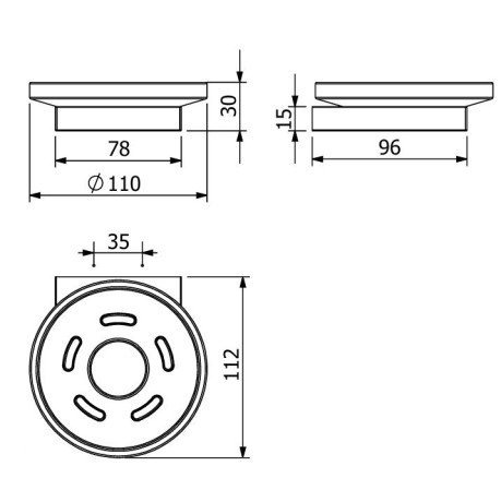Мыльница KLUDI VELA C 31985N1 подвесная