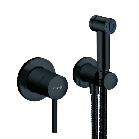 Гигиенический душ KLUDI BOZZ BLACK 389983976 со смесителем со встраиваемой частью