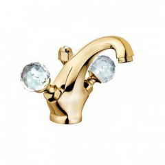 Смеситель KLUDI ADLON 5101045G4 для раковины на одно отверстие двухвентильный с донным клапаном