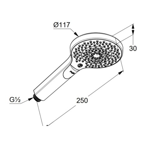 Душевая лейка KLUDI DIVE 6983005-00