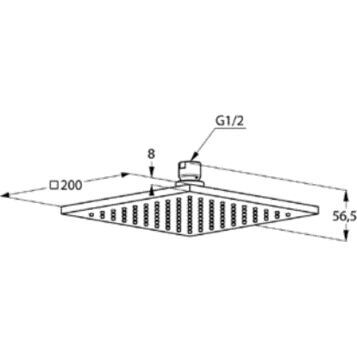 Верхний душ KLUDI A-QA 6442005-00