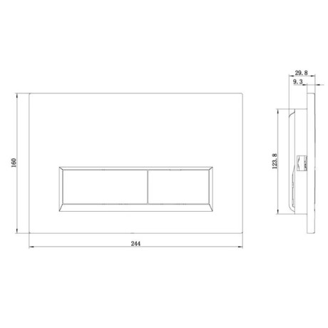 Клавиша смыва KLUDI UNIFIX 32PP01N1 для унитаза цвет брашированная бронза